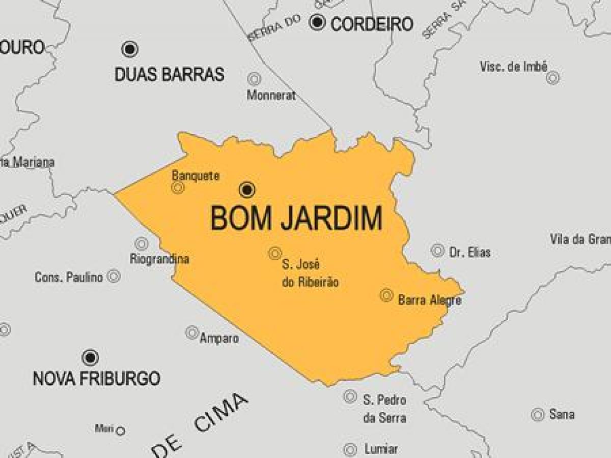 Mapa do município de Bom Jardim