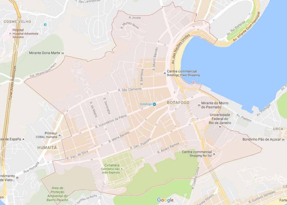 Mapa do Botafogo