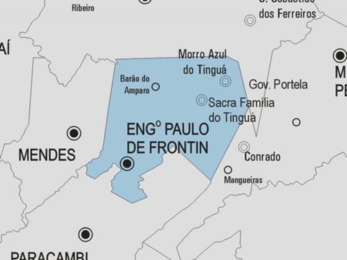 Mapa de Engenheiro Paulo de Frontin município