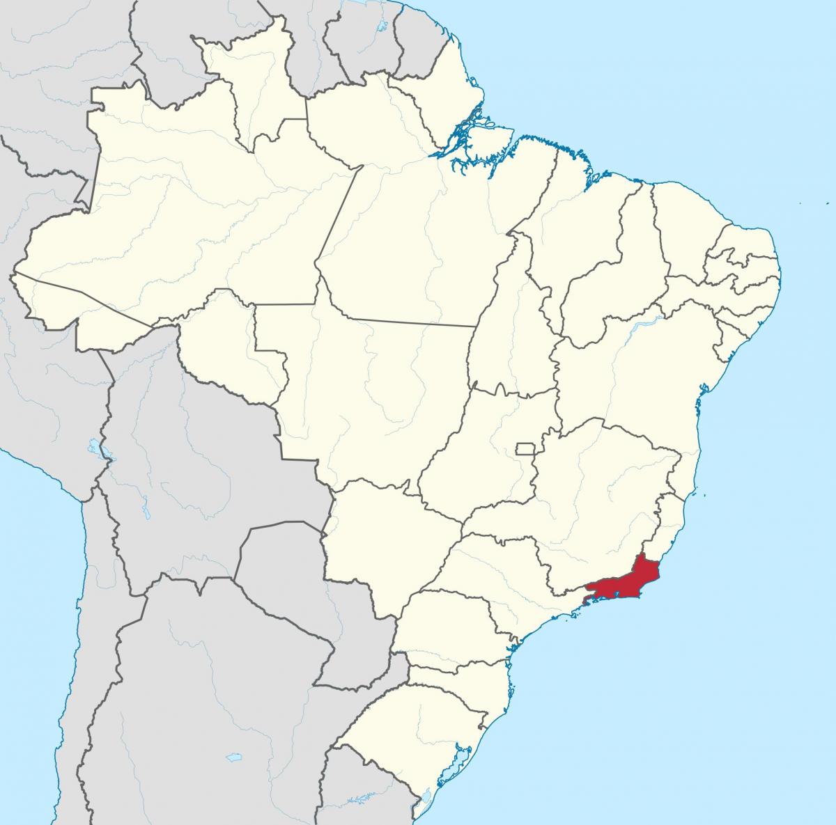 Mapa do Estado do Rio de Janeiro