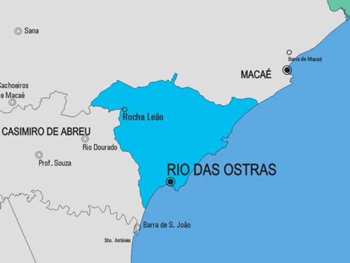 Mapa do município do Rio de Janeiro