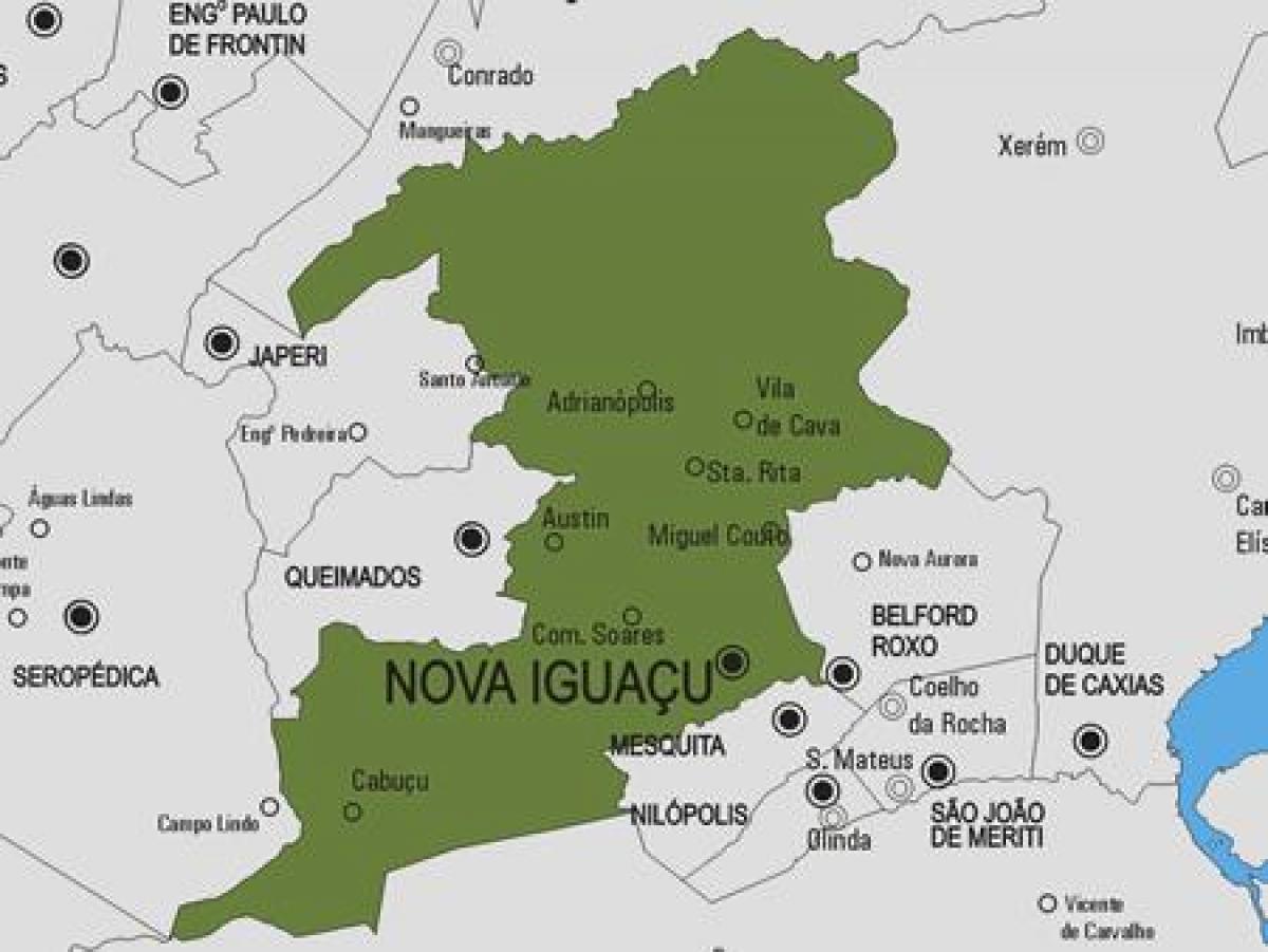 Mapa de Nova Iguaçu município