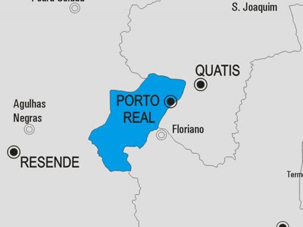 Mapa de Porto Real, município