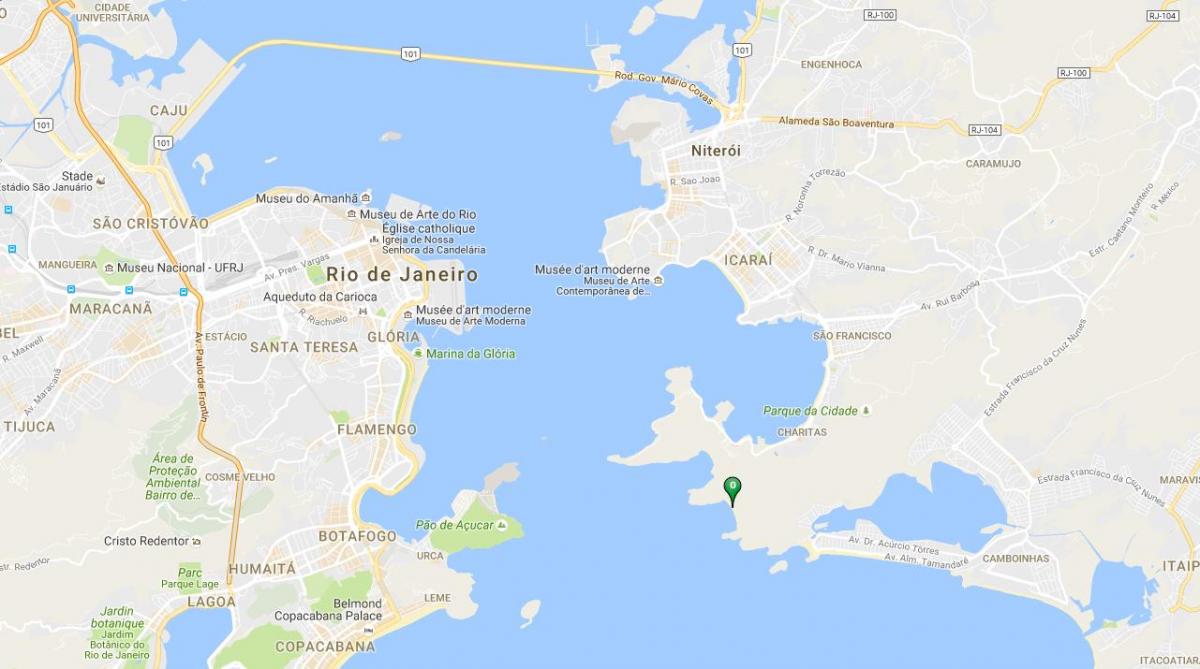 Mapa da praia do Forte Imbuí