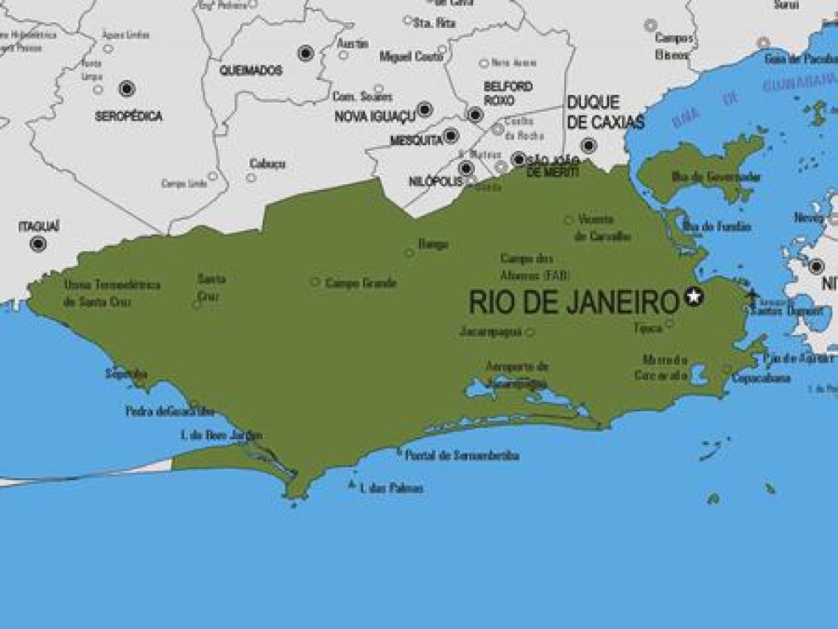 Mapa de Rio Bonito município