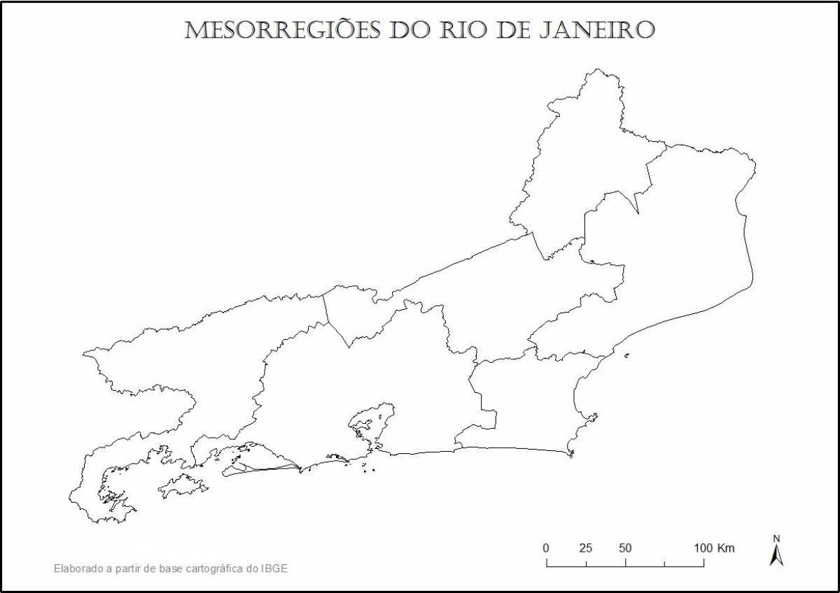 Mapa do Rio de Janeiro virgem