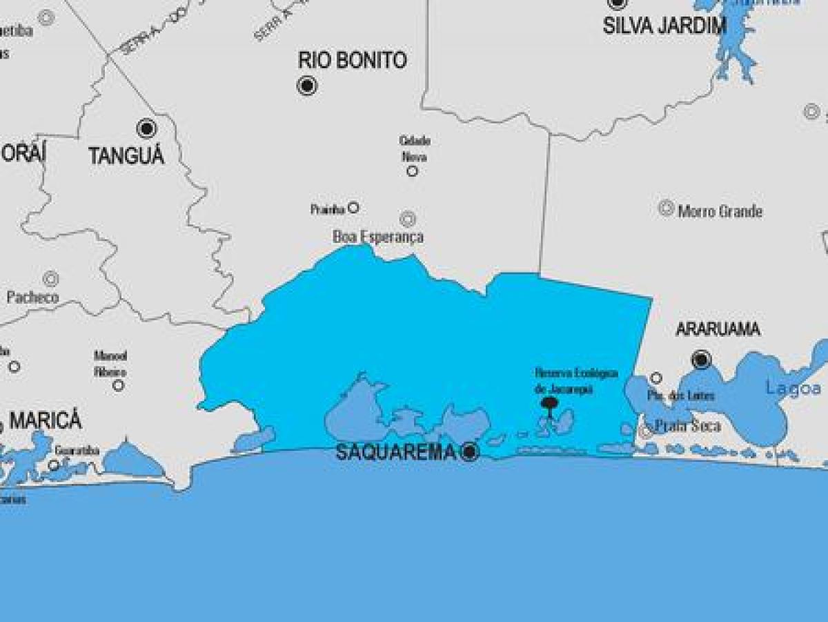 Mapa de Saquarema, município