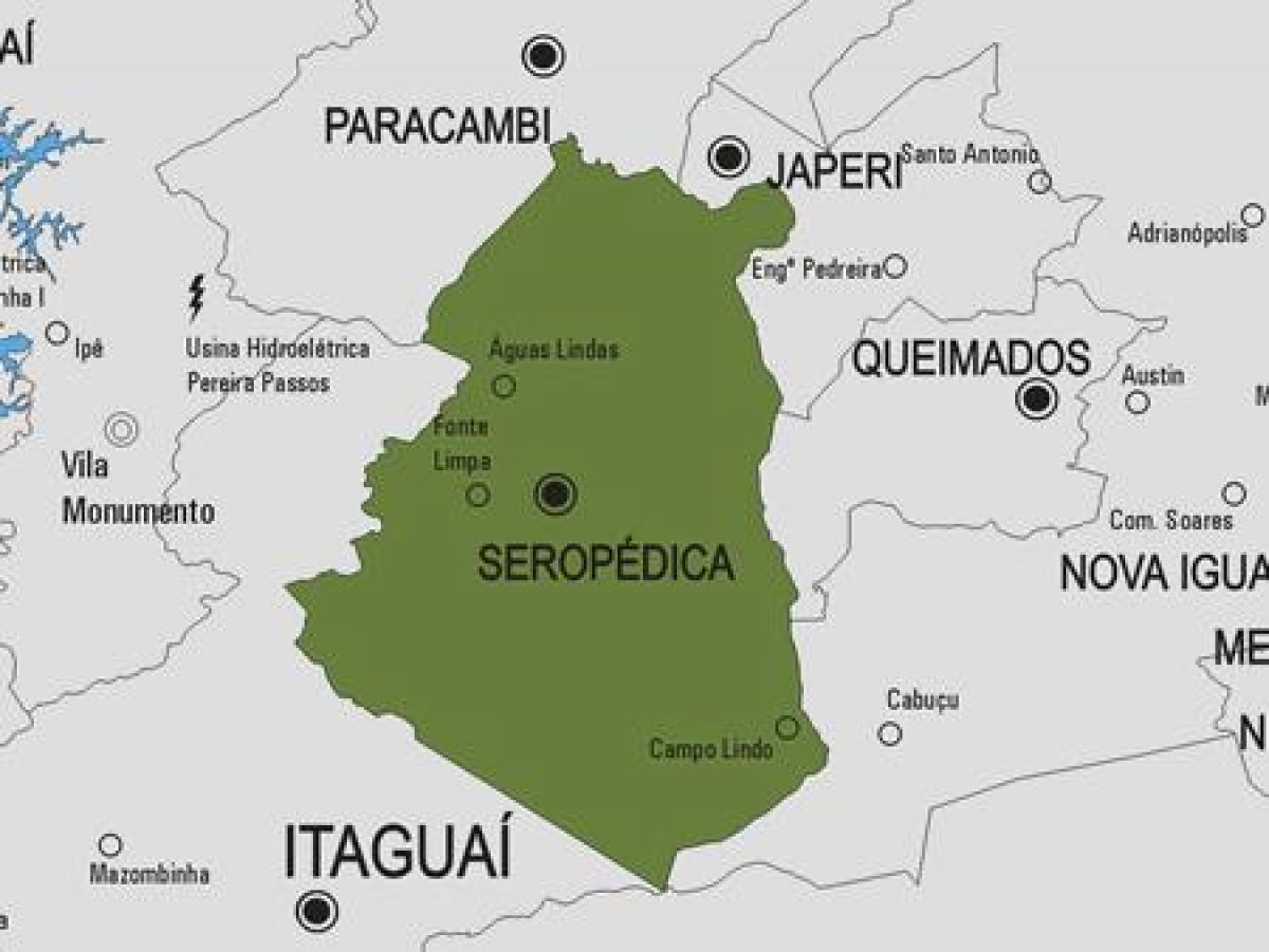 Mapa do município de Seropédica