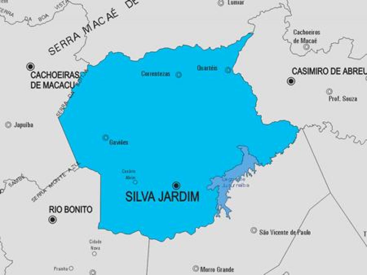 Mapa do município de Silva Jardim