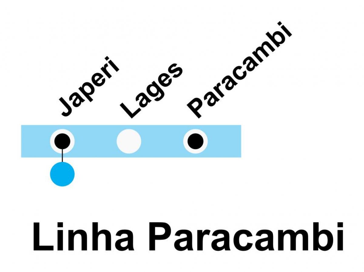 Mapa da SuperVia - Linha Paracambi