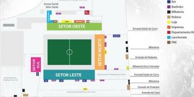 Mapa da Arena Botafogo
