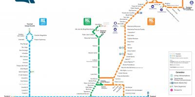 Mapa de BRT do Rio de Janeiro