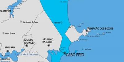 Mapa de Cabo Frio, município