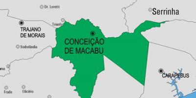 Mapa de Conceição de Macabu município