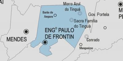 Mapa de Engenheiro Paulo de Frontin município