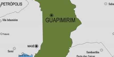 Mapa do município de Guapimirim