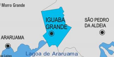 Mapa de Iguaba Grande ao município de