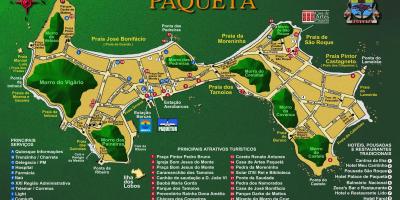 Mapa da Ilha de Paquetá