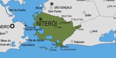 Mapa do município de Niterói