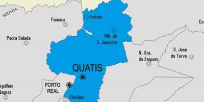 Mapa do município de Quatis