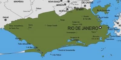 Mapa de Rio Bonito município