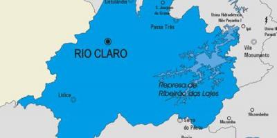 Mapa do município de Rio Claro
