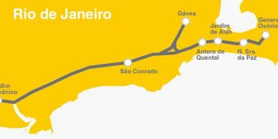 Mapa do Rio de Janeiro metrô - Linha 4