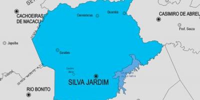 Mapa do município de Silva Jardim