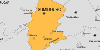 Mapa do município de Sumidouro