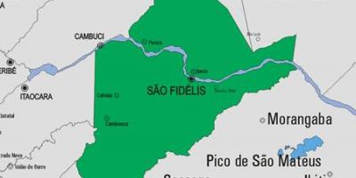 Mapa de São Francisco de Itabapoana município