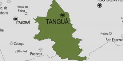 Mapa do município de Tanguá