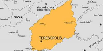 Mapa do município de Teresópolis