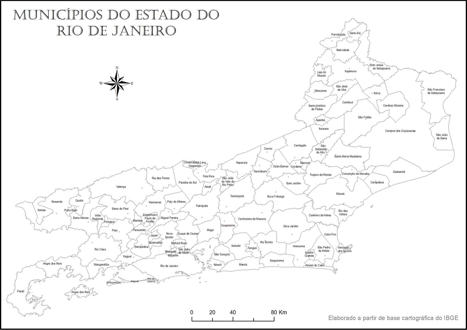 Rio De Janeiro Preto E Branco Do Mapa Mapa Do Rio De Janeiro Em Preto E Branco Bresil