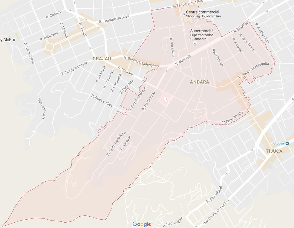 Mapa do Andaraí
