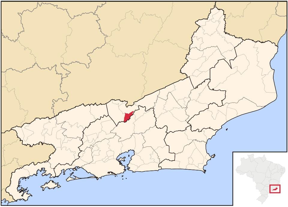 Mapa do Areal