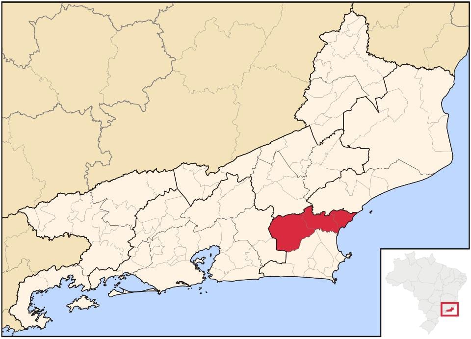 Mapa da Bacia de São João