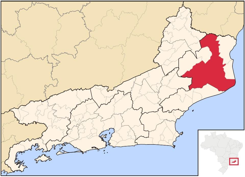 Mapa de Campos dos Goytacazes