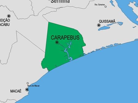 Mapa de Campos dos Goytacazes município