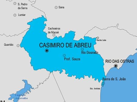 Mapa do Carmo município