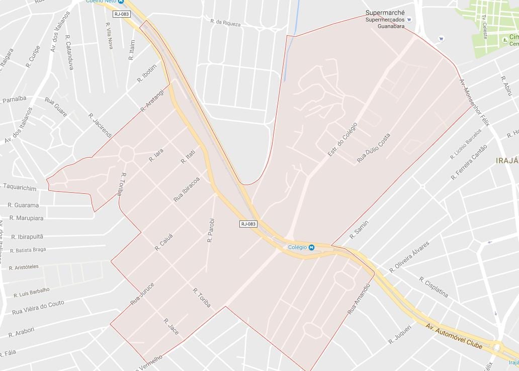 Mapa do Colégio