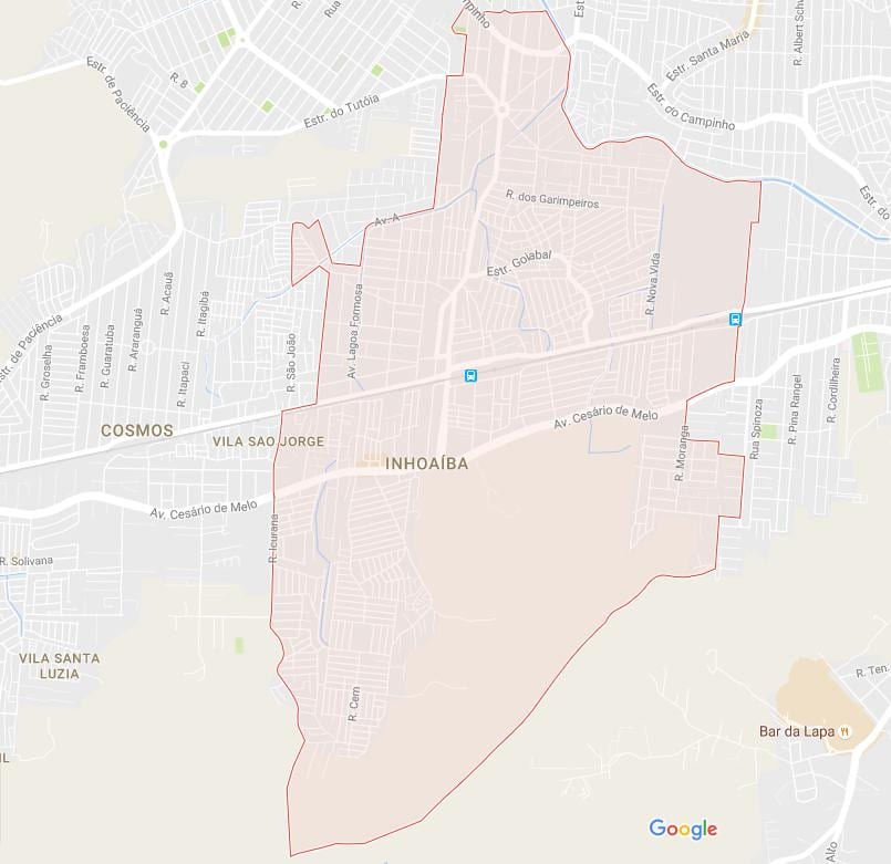 Mapa de Inhoaíba