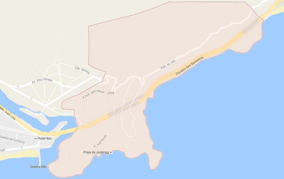 Mapa da Joatinga