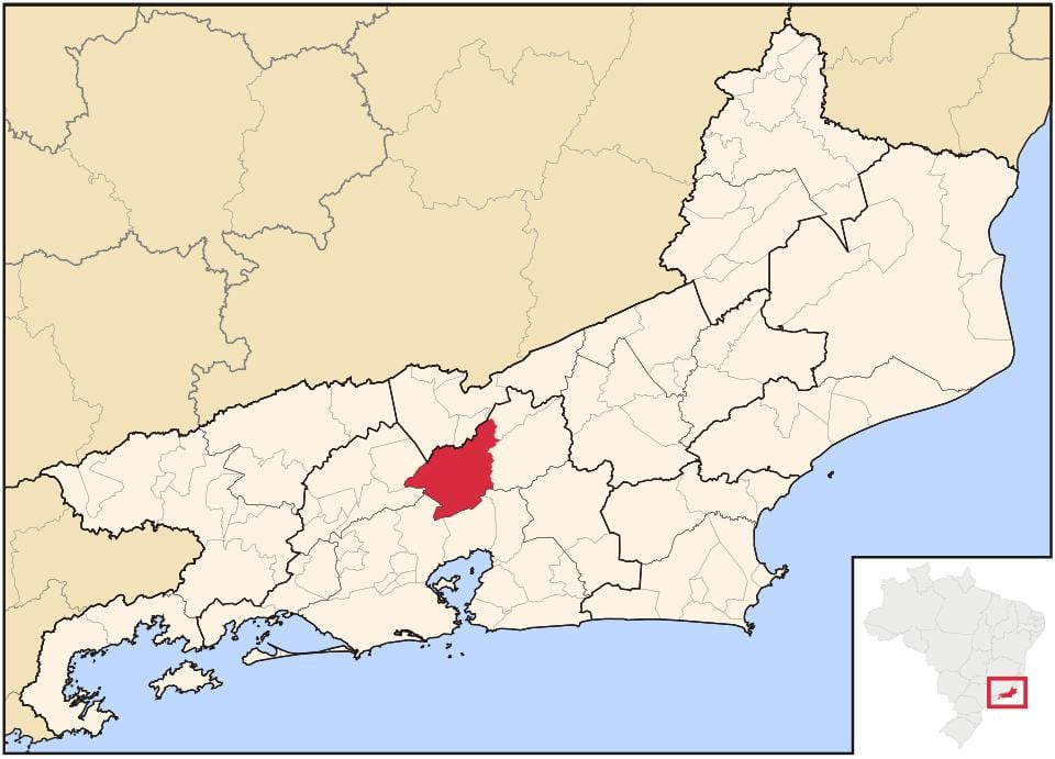 Mapa de Petrópolis