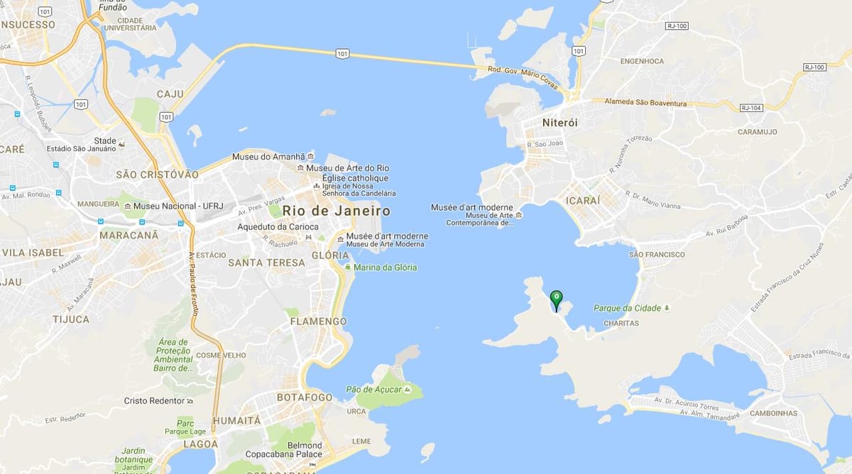 Mapa da praia Cáis