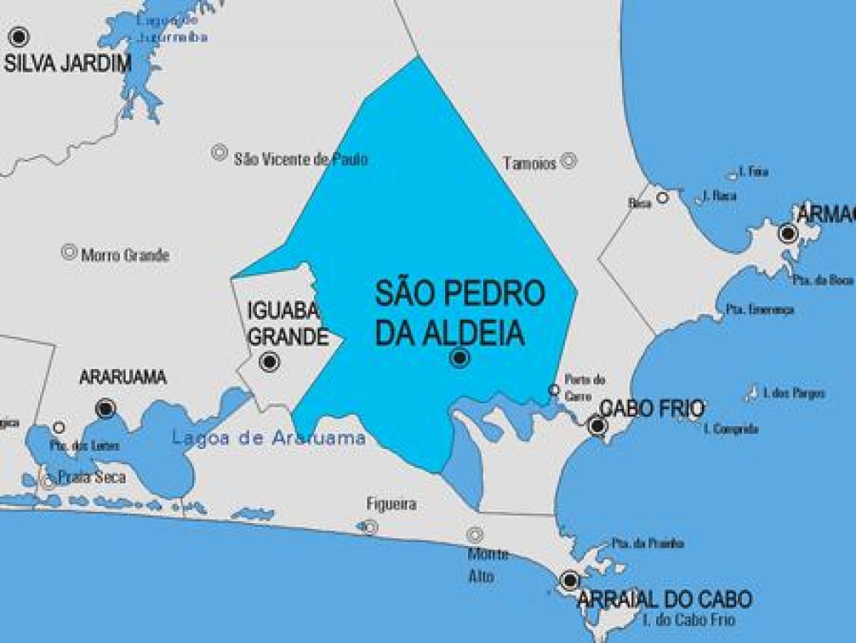 Mapa de São Pedro da Aldeia município