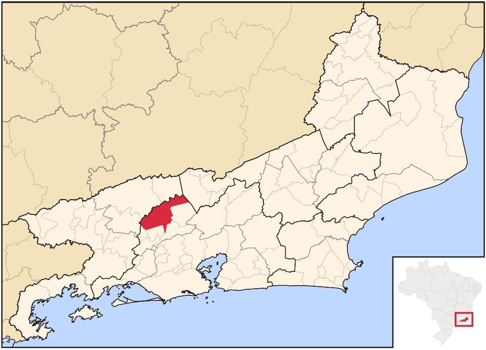 Mapa de Vassouras