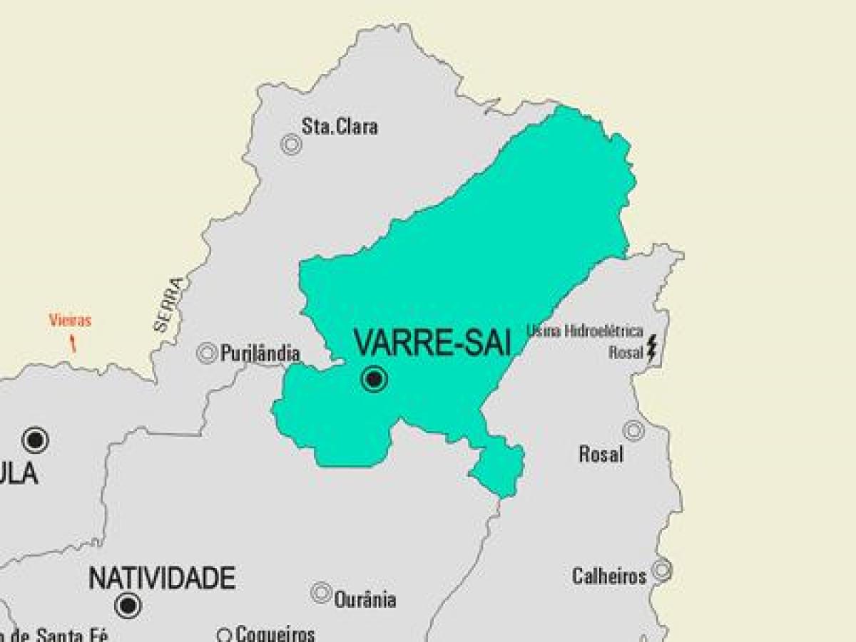 Mapa do município de Volta Redonda