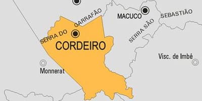Mapa do município de Cordeiro
