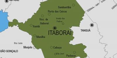 Mapa do município de Itaboraí
