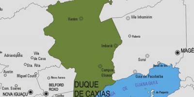 Mapa de Duque de Caxias município